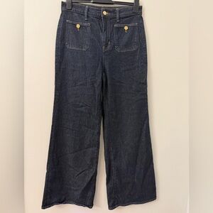 J.Crew RE-96-IDG '96 Denim Trouser 78140 Wide Leg Size 29